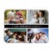 Elegant 4 Photo Collage Black Stripe