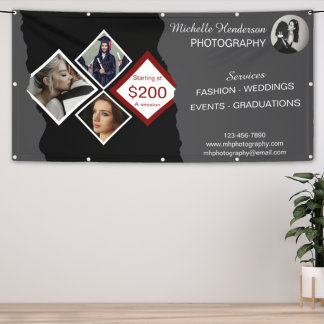 Elegant 4 Photo Photography Business Banner