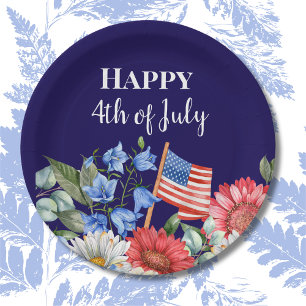 Elegant 4th of July Party Paper Plate