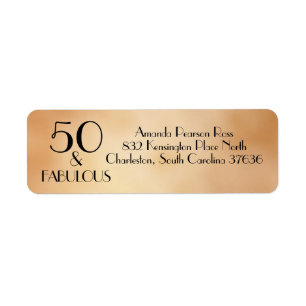 Elegant 50 & Fabulous gold & black art deco design