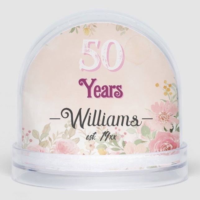 Élégant 50e anniversaire de Mariage (Avant)