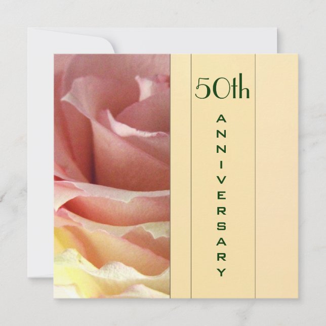 Elegant 50th Anniversary Invitation (Front)