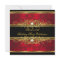 Elegant 50th Birthday Party Red Black Gold Damask