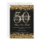 Elegant 50th Birthday Party Sparkles Gold