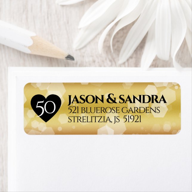 Elegant 50th Golden Wedding Anniversary (Insitu)