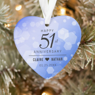 Élégant 51e anniversaire de Mariage Sapphire
