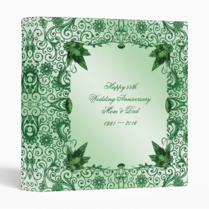 Elegant 55th Wedding Anniversary 1" Photo Binder