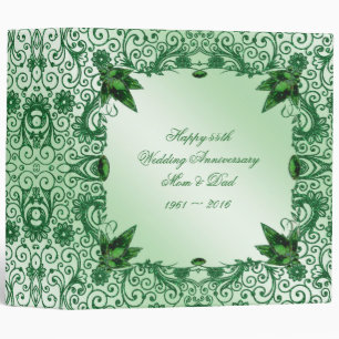 Elegant 55th Wedding Anniversary 2" Photo Binder