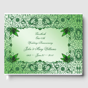 Elegant 55th Wedding Anniversary Guestbook