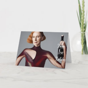 Elegant 60th Birthday Card for A Wine Mom