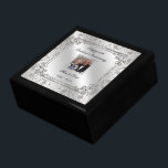 Elegant 60th Wedding Anniversary Photo Gift Box<br><div class="desc">A Digitalbcon Images Design featuring a glittering diamond and silver colour theme with a variety of custom images, shapes, patterns, styles and fonts in this one-of-a-kind "Diamond Wedding Anniversary" Photo Gift Box. This colourful and elegant design comes complete with customizable photo insert and text lettering to suit your own special...</div>