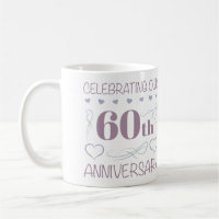 Elegant 60th Wedding Anniversary Purple