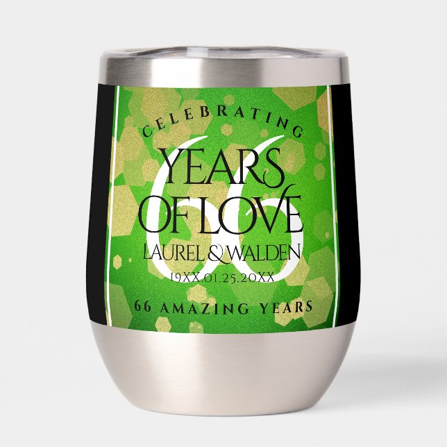 Elegant 66th Titanite Wedding Anniversary (Back)