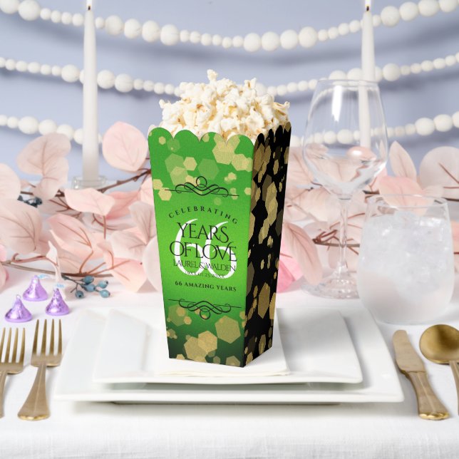 Elegant 66th Titanite Wedding Anniversary Favor Box (Wedding)