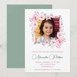 Elegant 6th birthday invitations Photo Boho