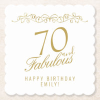 Elegant 70 and Fabulous 70th Birthday Party