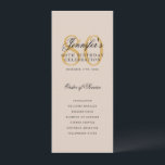 Elegant 80th Birthday Party Program Gold Champagne<br><div class="desc">Elegant "Birthday Party Program" design with a formal script typography and custom text.</div>