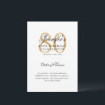 Elegant 80th Birthday Party Program Gold Menu<br><div class="desc">Elegant "Birthday Party Program   Menu" design with a sophisticated typography script in Gold w/ custom text.</div>