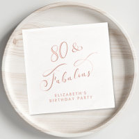 Elegant 80th Birthday Party Rose Gold
