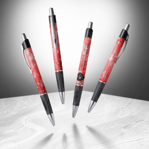 Elegant 80th Ruby Wedding Anniversary Celebration Pen