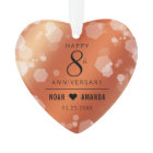 Élégant 8e anniversaire Mariage de bronze acryliqu