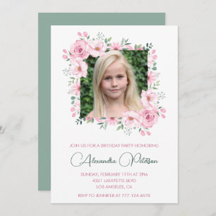 Elegant 8th birthday invitations Photo Boho