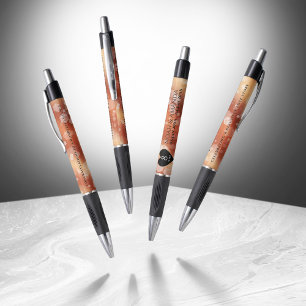 Elegant 8th Bronze Wedding Anniversary Celebration Pen