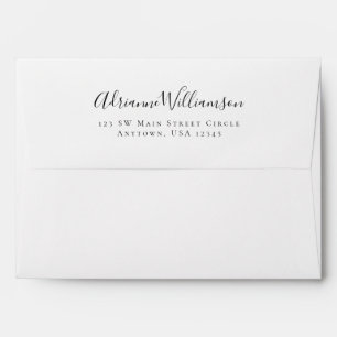Elegant A7 5x7 Pre Addressed Return Address Envelope