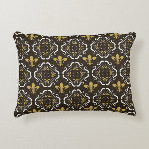 Elegant Abstract Background. Seamless Geometric Pa Accent Pillow