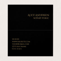 Elegant Abstract Black Professional Two-fold