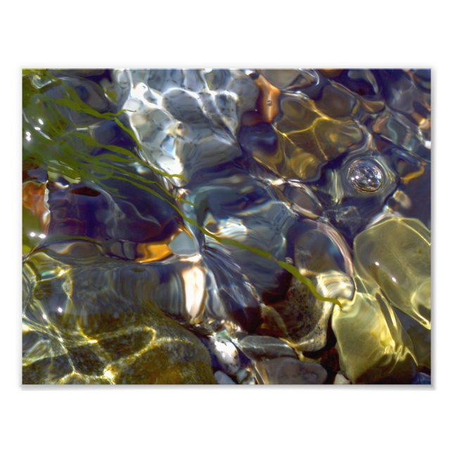 Elegant Abstract Colorful Stained Glass Photo Print (Front)