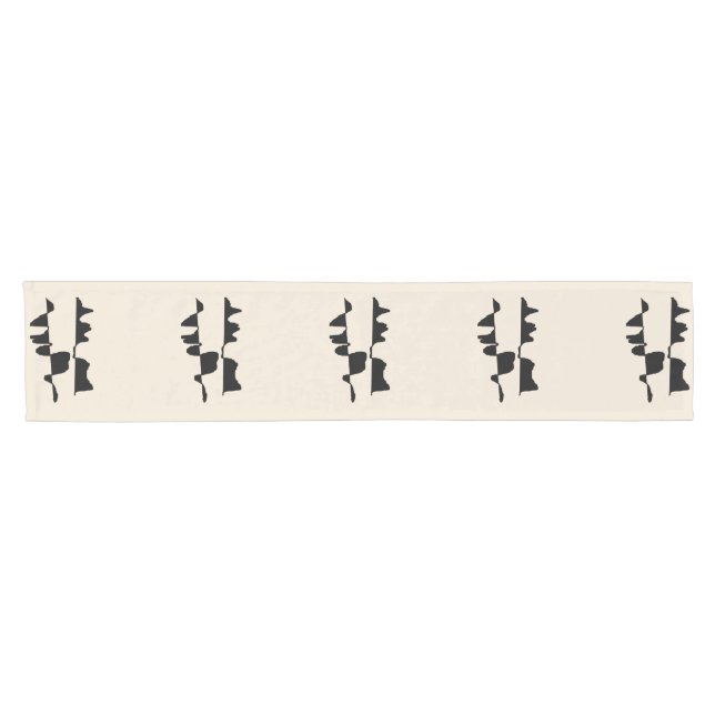 Elegant Abstract Dual Face Table Runner (Horizontal)