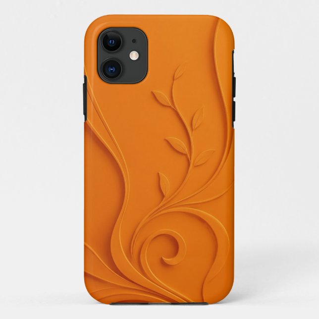 Elegant Abstract Floral Case-Mate iPhone Case (Back)