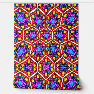 Elegant Abstract Floral Pattern Wallpaper