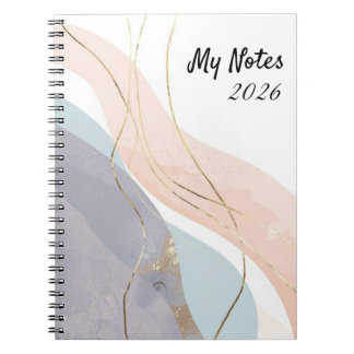 Elegant Abstract Gold Foil Professional Notebook