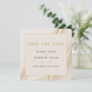 Elegant Abstract Modern Wedding Save The Date