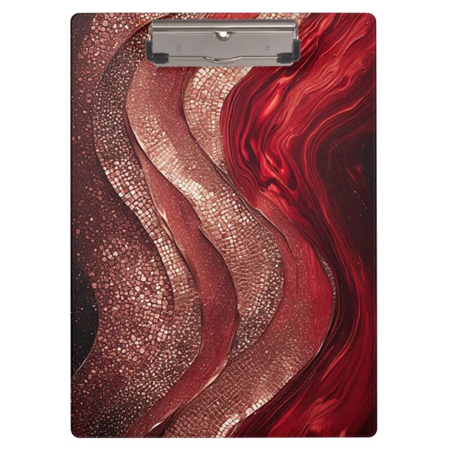 Elegant Abstract Painting Clipboard (Front)