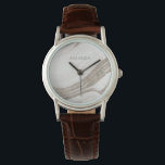 Elegant Abstract Pale Gold Marble Agate  Watch<br><div class="desc">For any further customisation or any other matching items,  please feel free to contact me at yellowfebstudio@gmail.com</div>