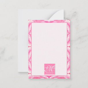 Elegant Abstract Pink Tie Dye Pattern Card