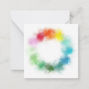 Elegant Abstract Rainbow Colours Template