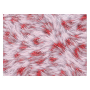 Elegant Abstract Soft Fluffy Fur Pattern Tablecloth