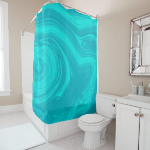 Elegant Abstract Teal Liquid Marble Artwork  