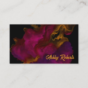 Elegant abstract velvet watercolor Business Card