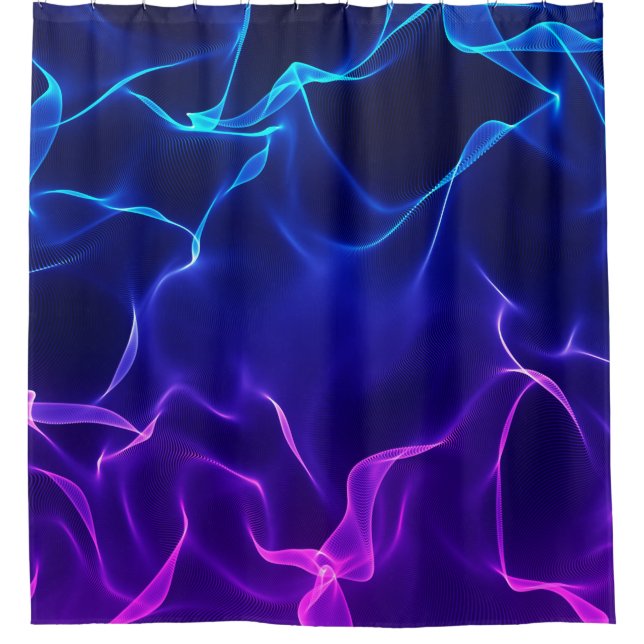 Elegant Abstract Waves -blue and purple- (Front)