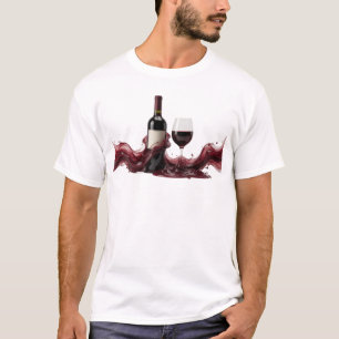 Elegant ABSTRACT WINE Artwork Creation T-Shirt