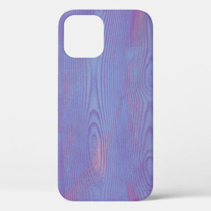 Elegant Abstract Wood grain Texture Violet purple iPhone 12 Case