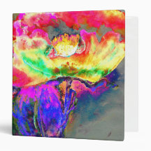 Elegant abstract yellow pink floral flower poppy