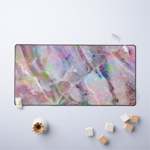 Élégant Abstrait en marbre coloré Opal Monogramme