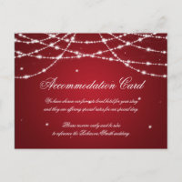Elegant Accommodation Sparkling String Red