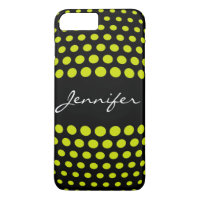 Elegant Acid green Polka Dots Pattern
